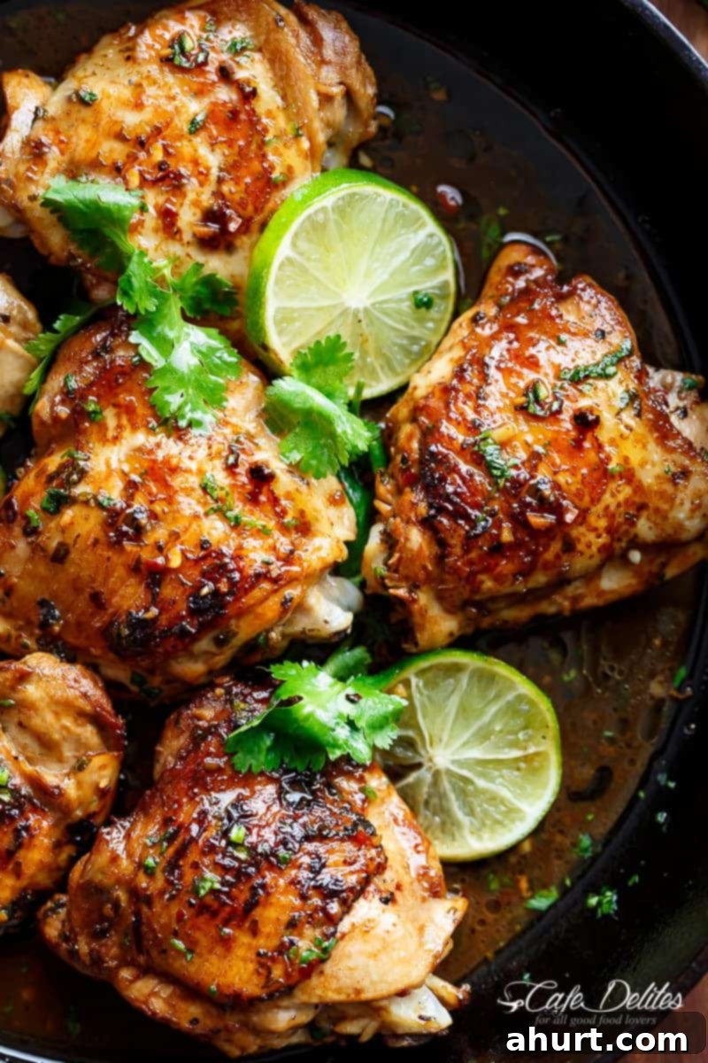 Zesty Crispy Cilantro Lime Chicken 2 Crispy Cilantro Lime Chicken is juicy on the inside, golden and crisp on the outside, cooked in mouth watering flavorful pan drippings!