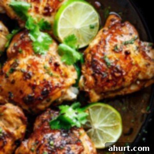 Zesty Crispy Cilantro Lime Chicken 11 Crispy Cilantro Lime Chicken is juicy on the inside, golden and crisp on the outside, cooked in mouth watering flavorful pan drippings!