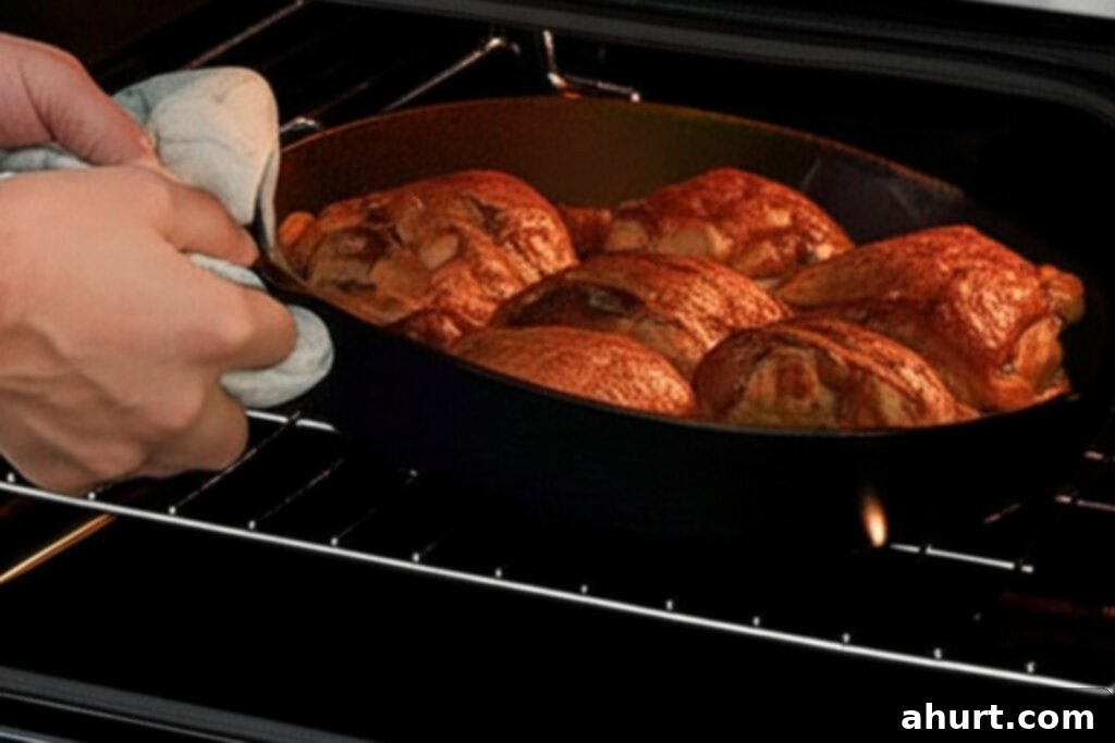 Zesty Crispy Cilantro Lime Chicken 8 Chicken baking in oven