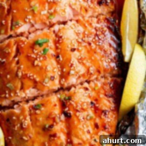 Honey Sesame Salmon In Foil is Full of Asian flavours with ingredients.