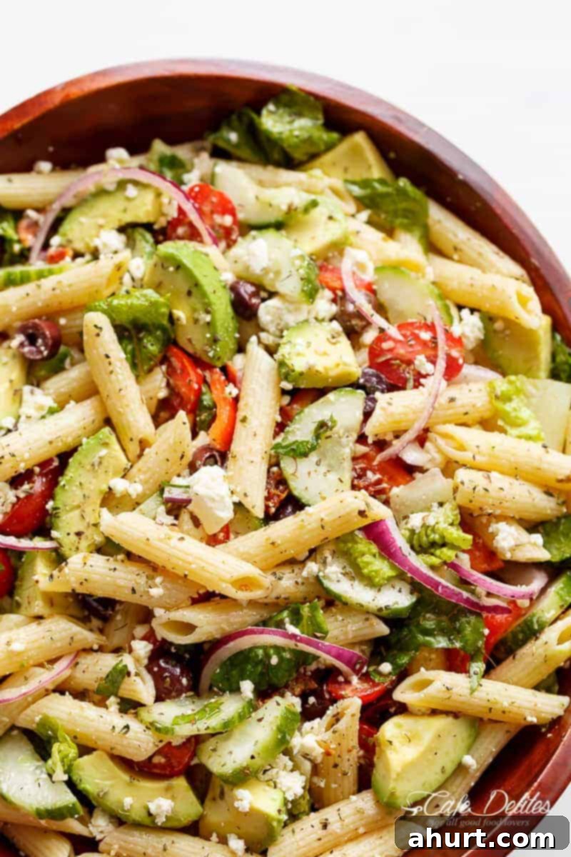 Zesty Mediterranean Pasta Salad 2 Lemon Herb Mediterranean Pasta Salad is loaded with so many Mediterranean salad ingredients, and drizzled an incredible Lemon Herb dressing