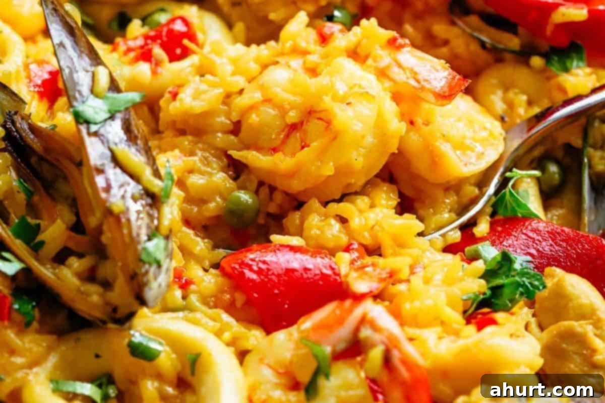 Paella Perfection 11 Scoop from the bottom to get the golden socarrat crust.