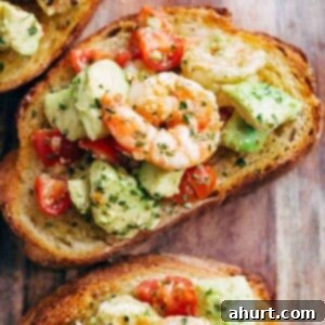 Zesty Shrimp Avocado Garlic Toast 5 Shrimp Avocado Garlic on avocado garlic bread
