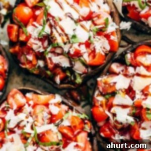 Savory Grilled Portobello Mushroom Bruschetta 8 Grilled Bruschetta Portobello Mushrooms smothered in garlic butter