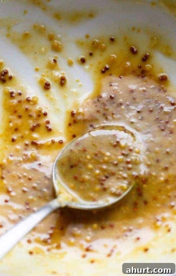 Dressing for Honey Mustard Salmon in Foil