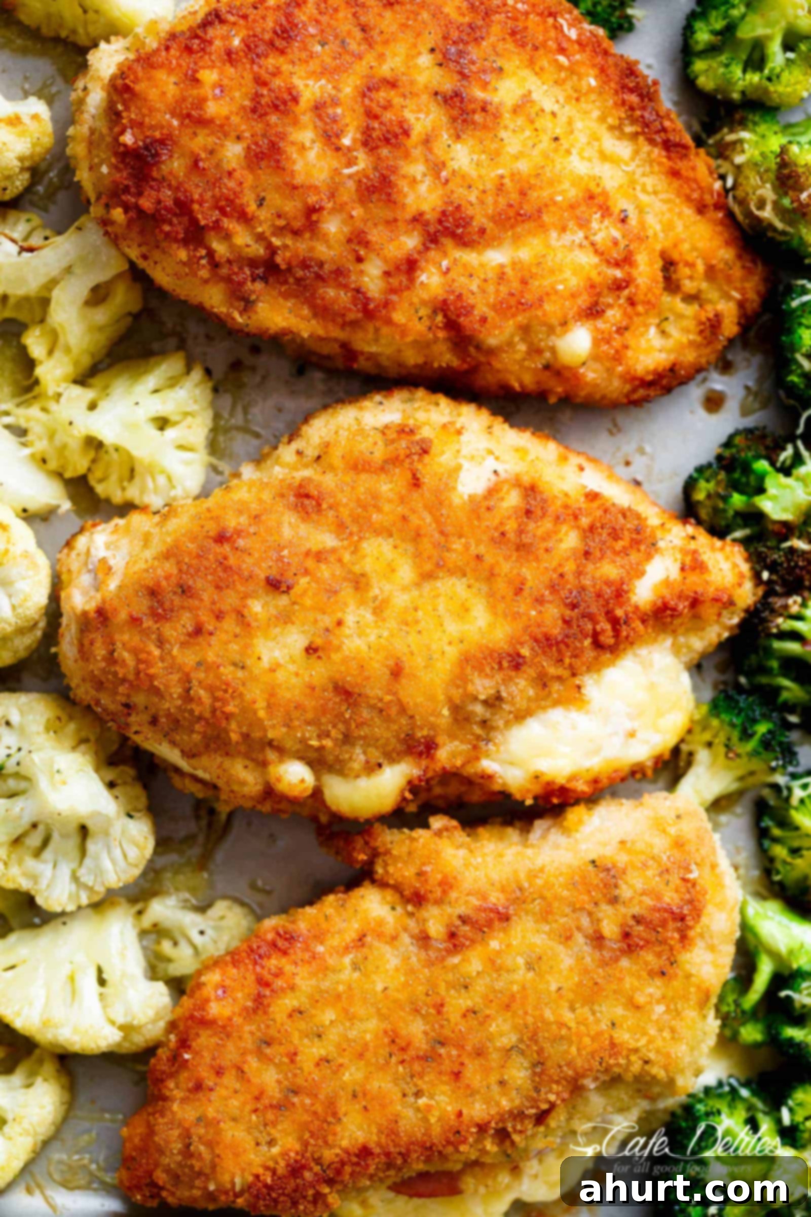 Zoom in image of Easy Sheet Pan Chicken Cordon Bleu &