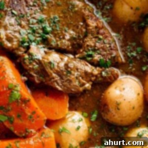 Melt In Your Mouth Pot Roast 11 Slow Cooked Balsamic Pot Roast is perfect for an easy weekday or weekend dinner! Minimal work and maximum taste happens underneath that slow cooker lid!