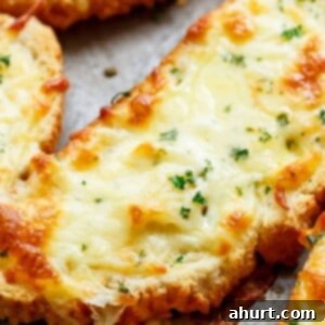 Warm Garlic & Cheese Perfection 8 Individual Garlic Cheese Breads are quick to make and can be served with just about anything! Soups, pastas, steak and potatoes, stews,