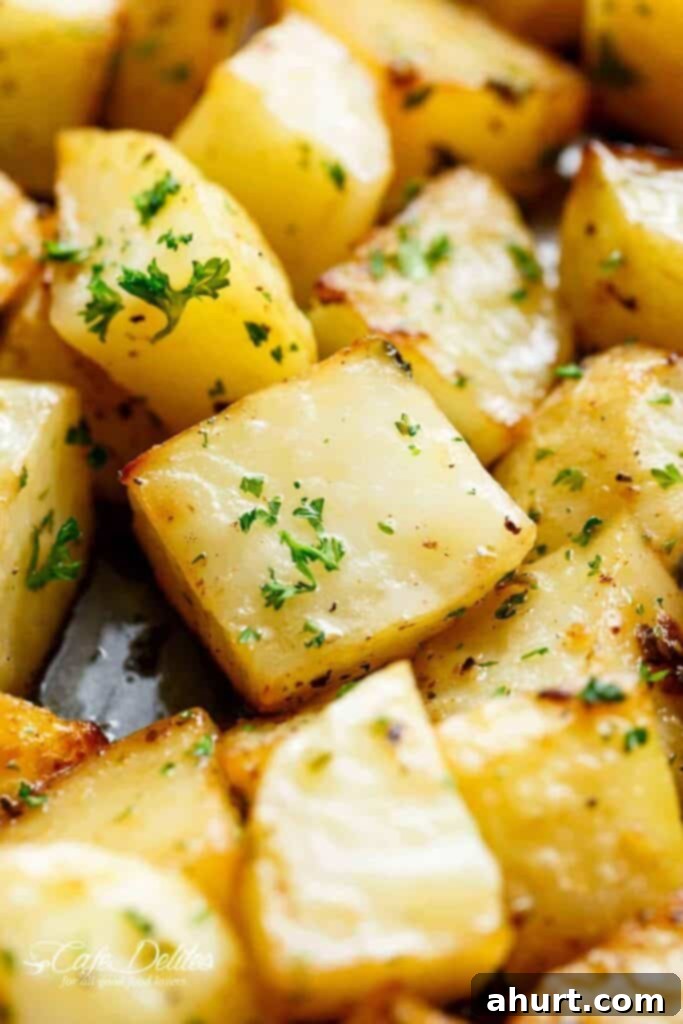 Golden Crispy Garlic Potatoes 8 img 45288 7