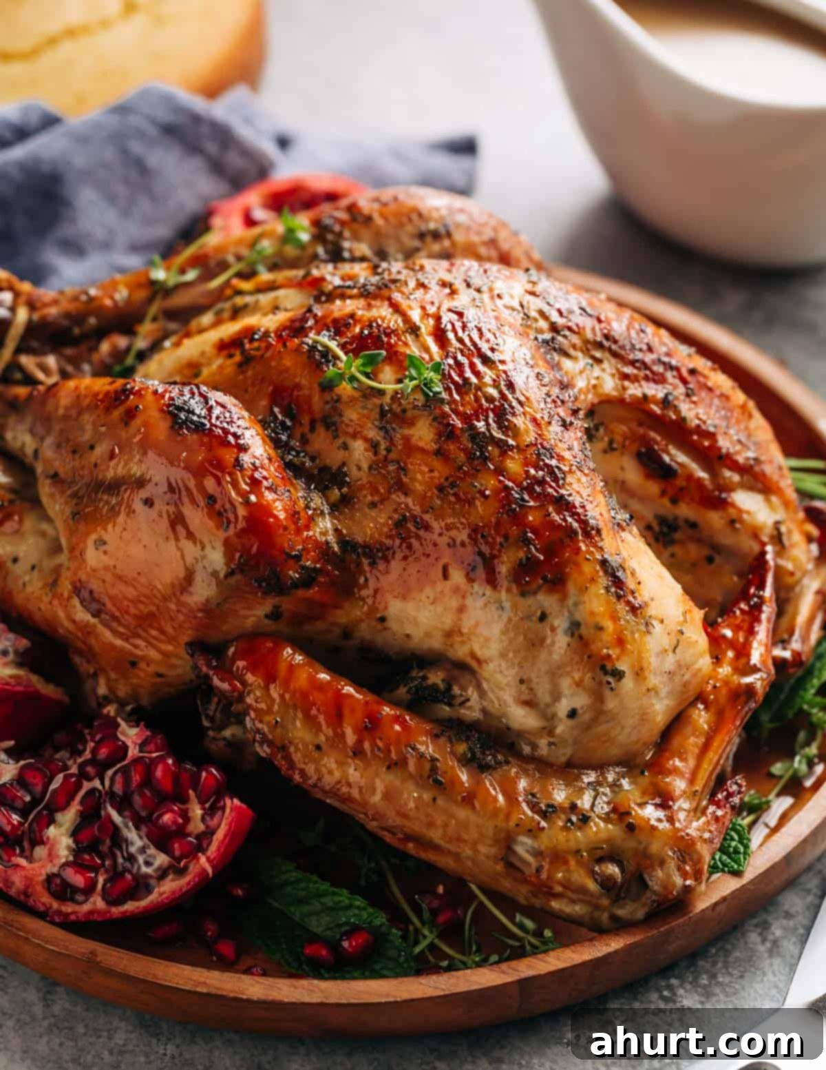 Perfect Crispy Skin Slow Cooker Turkey and Rich Gravy 3 Crispy Skinned Slow Cooker Turkey is THE MOST succulent Turkey, WITHOUT brining OR marinading! This Turkey will have EVERYONE talking