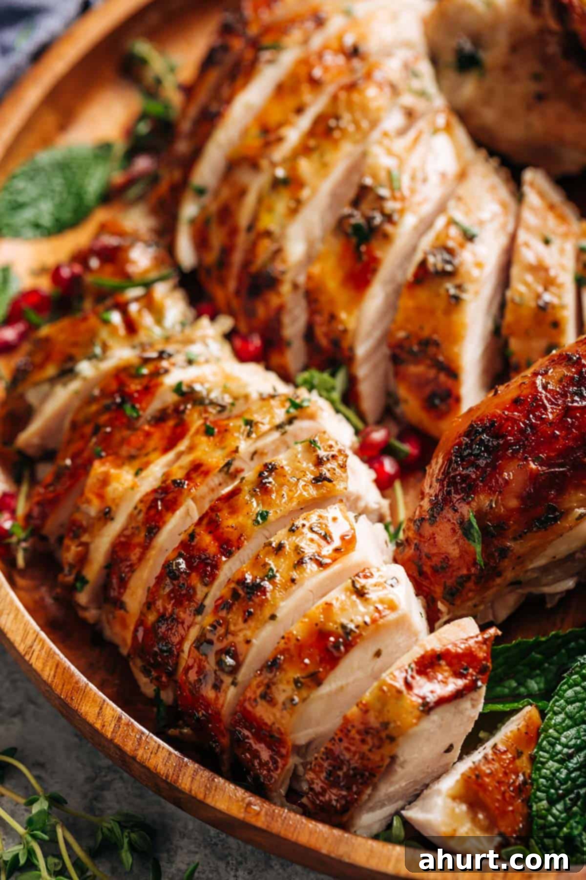 Perfect Crispy Skin Slow Cooker Turkey and Rich Gravy 6 Sliced of Crispy Skinned Slow Cooker Turkey is THE MOST succulent Turkey, WITHOUT brining OR marinading! This Turkey will have EVERYONE talking!