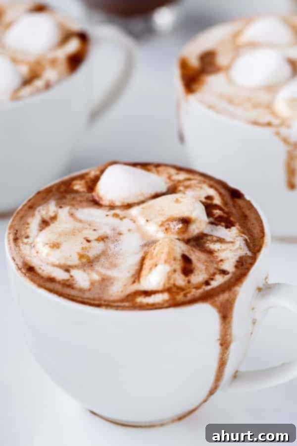 PB Nutella Swirl Hot Cocoa 2 Zoom in image of Peanut Butter Nutella Hot Chocolate