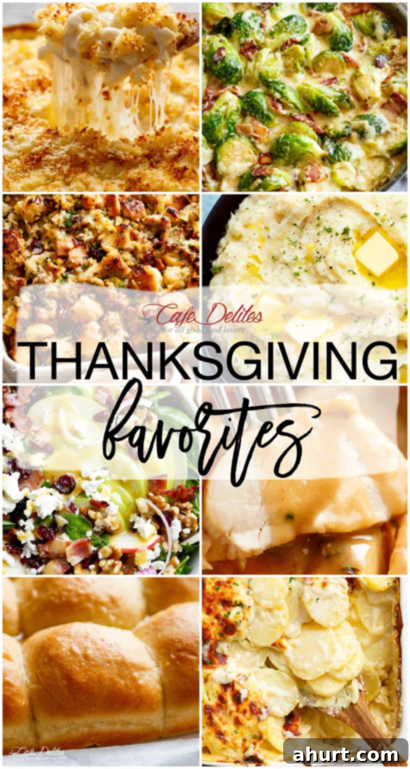 Thanksgiving Recipes Made Easy 5 Collage of diverse Thanksgiving recipes including main dishes, sides, and desserts