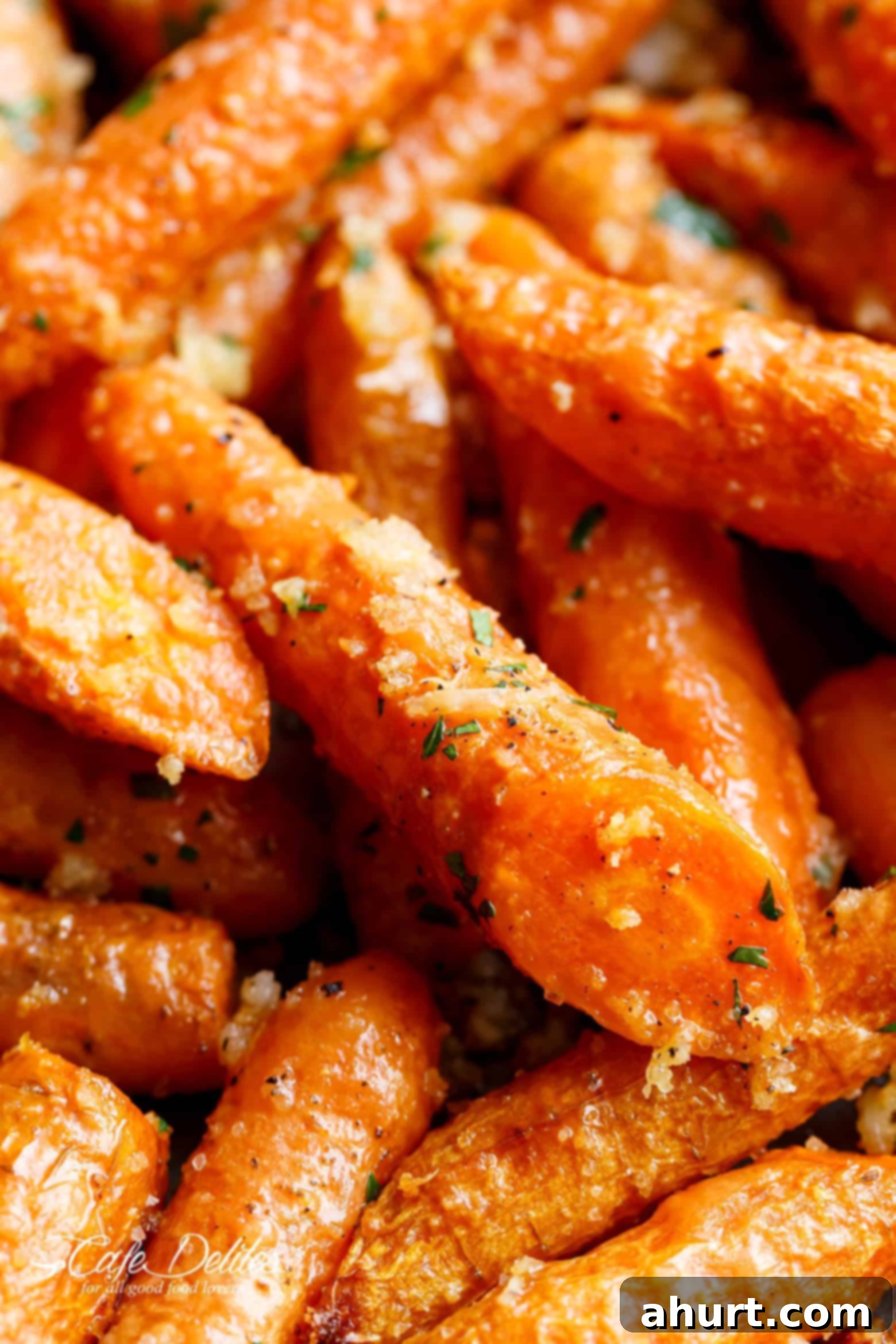 Crispy Parmesan Roasted Carrots 3 Garlic Parmesan Roasted Carrots