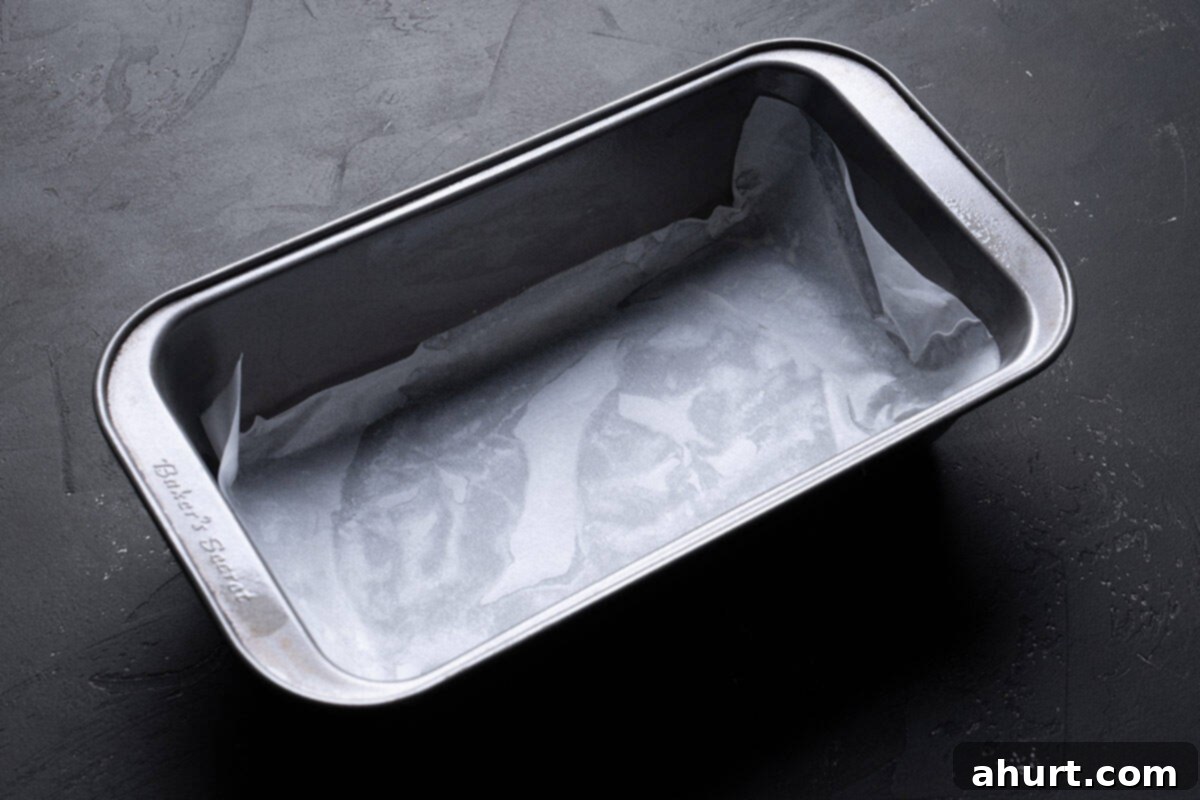 The Ultimate Chocolate Chip Banana Bread 4 oven loaf pan with baking paper