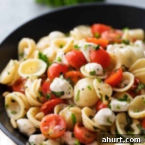 Fresh Caprese Pasta Salad 9 Caprese Pasta Salad in a bowl