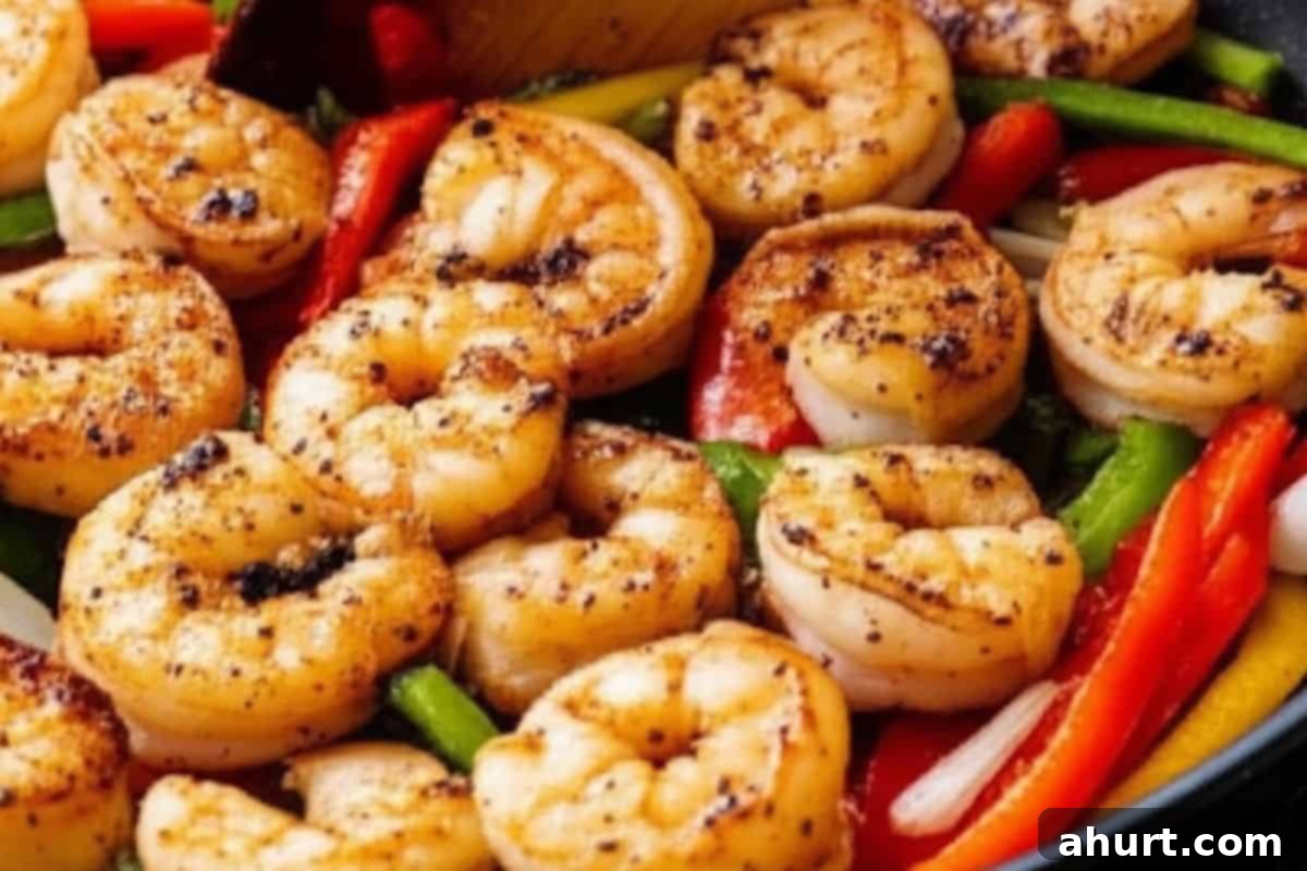 Fiery Shrimp Fajitas 10 Add the shrimp back into the pan and stir.