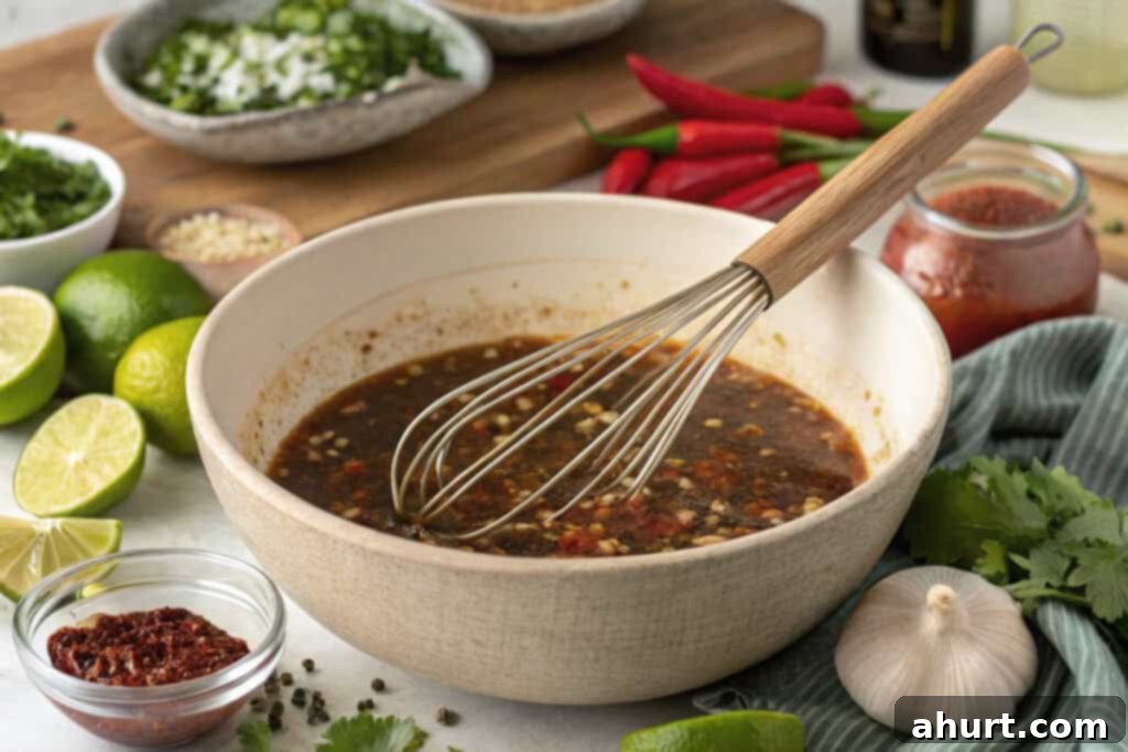 Authentic Carne Asada Recipe 3 Step 1: Whisk marinade ingredients together in a bowl.