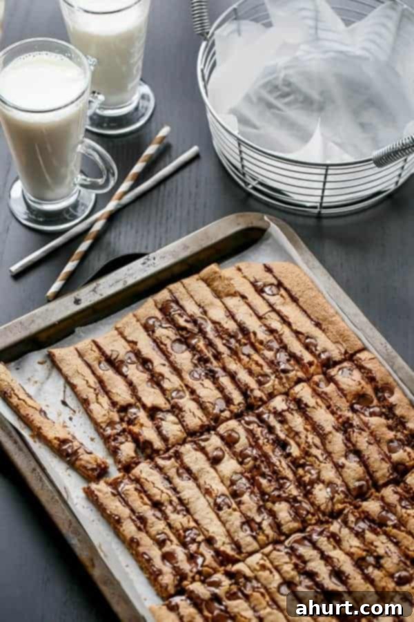 Skinny Chocolate Chip Cookie Sticks 5 Low Fat Chocolate Chip Cookie Sticks on a baking tray