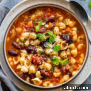 Quick Instant Pot Pasta e Fagioli 6 Instant Pot Pasta e Fagioli in a bowl