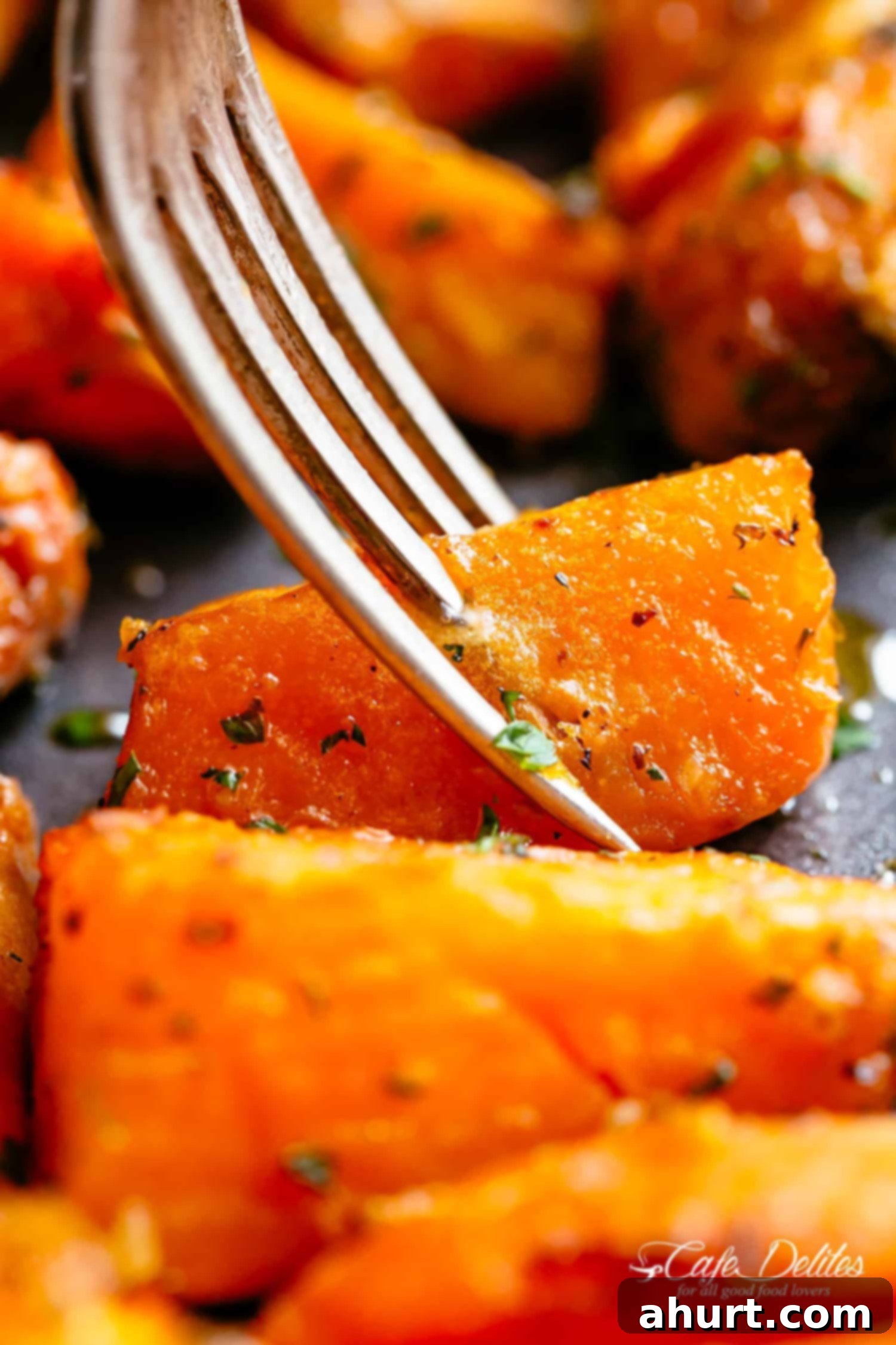 Picking up Roasted Sweet Potatoes