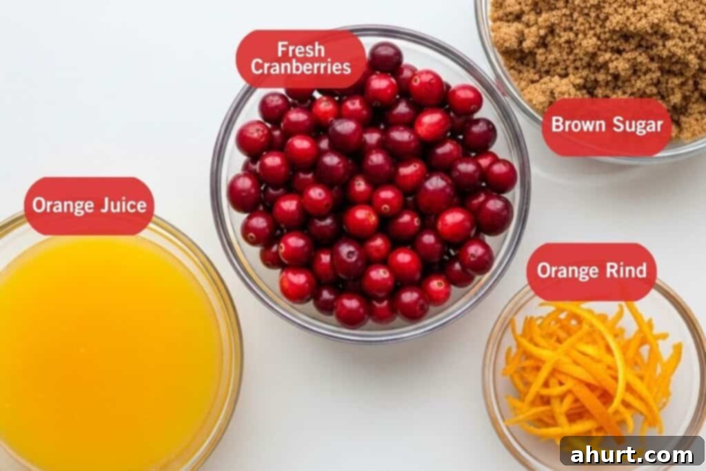 The Ultimate Cranberry Sauce 3 Ingredients for cranberry sauce