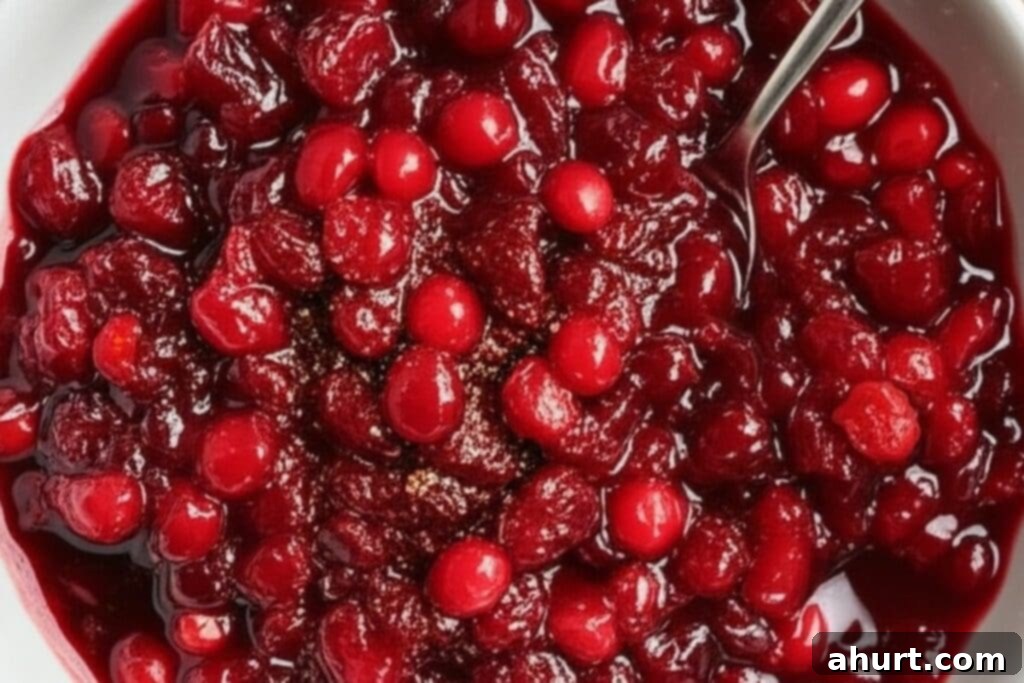 The Ultimate Cranberry Sauce 9 Cranberry sauce in bowl