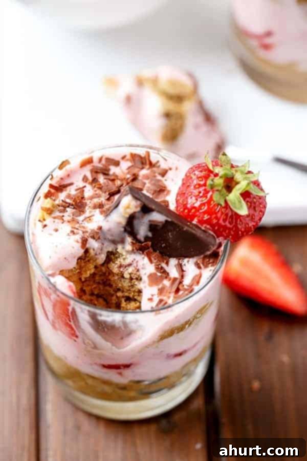 Luscious Strawberry Tiramisu Parfait 4 Strawberries and Cream Tiramisu Parfait with fresh strawberry