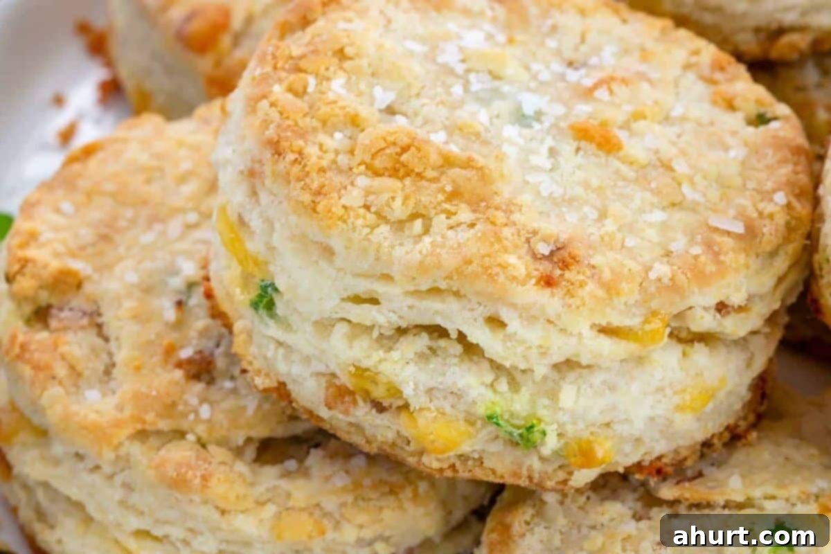 Fluffy Bacon Cheddar Delights 11 Bake the biscuits until golden brown for 12 to 15 minutes.