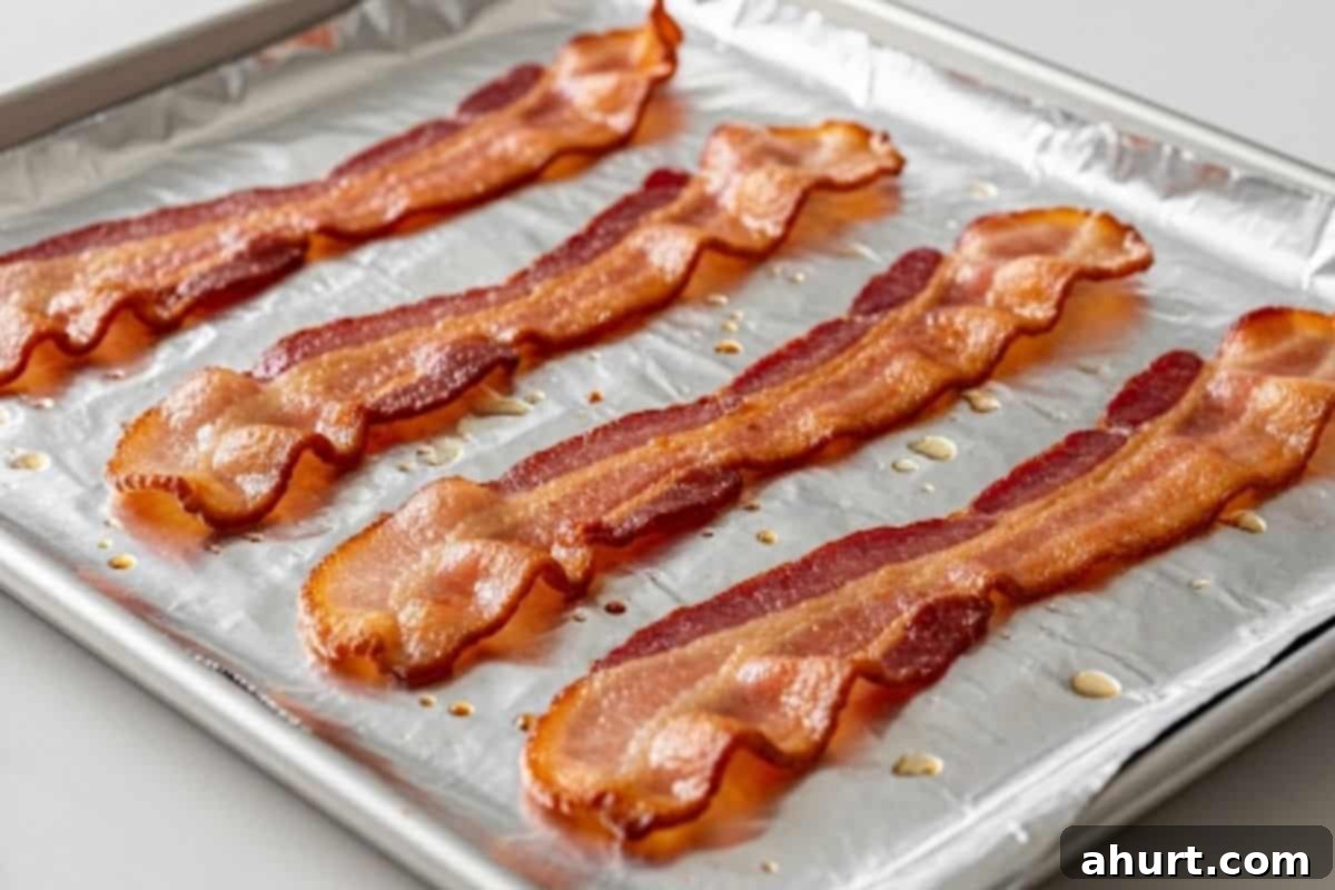 Fluffy Bacon Cheddar Delights 4 Line a sheet pan with foil and lay out the bacon to roast until crispy.