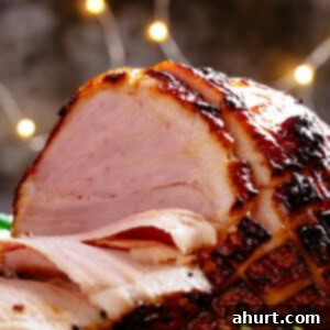 Golden Honey Glazed Ham 2 A huge piece of Honey Baked Ham