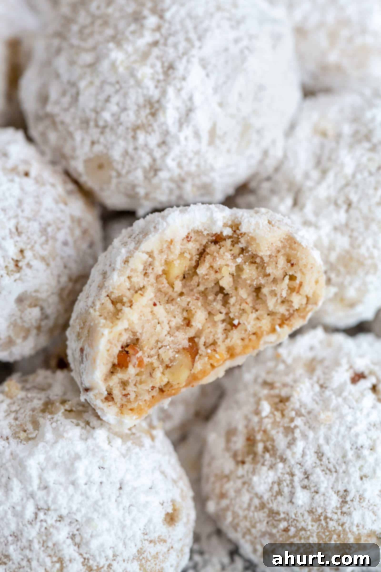 Frosted Nutty Bites 12 Half Snowball Cookies Mexican Wedding Cookies