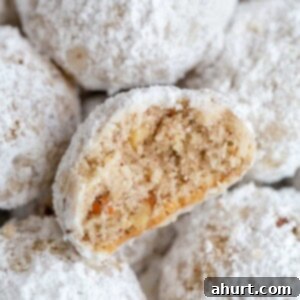Frosted Nutty Bites 13 Half Snowball Cookies Mexican Wedding Cookies