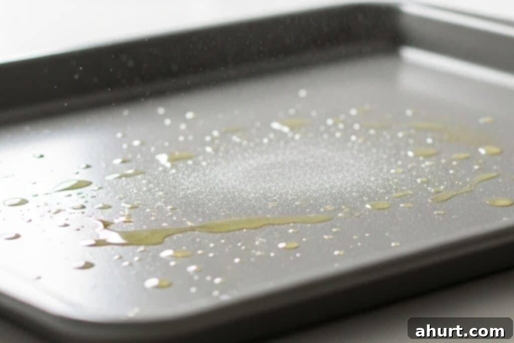 Parmesan Garlic Green Beans 3 Step 1: Preheat oven and prepare baking sheet.