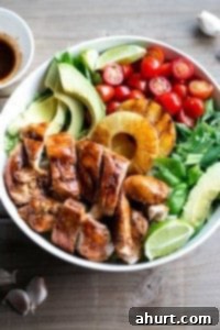 Zesty Garlic-Lime Grilled Chicken Salad 9 Lime and Garlic Barbecue Chicken Salad in a bowl