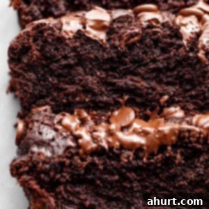 Decadent Double Chocolate Banana Loaf 11 Sliced Double Chocolate Banana Bread