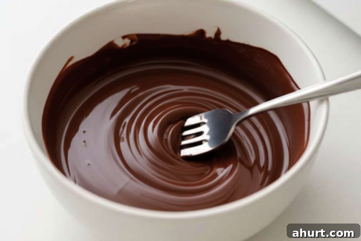 Chocolate-Dipped Banana Heaven 5 If using a microwave, place in a microwave-safe bowl and heat for 30 seconds.
