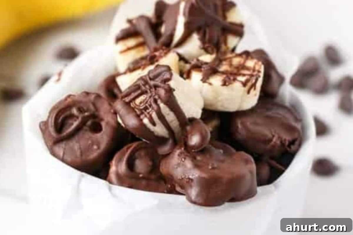 Chocolate-Dipped Banana Heaven 9 Refrigerate the tray until the chocolate is firm and set.