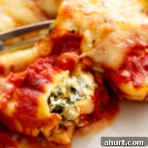 Baked Spinach Manicotti 13 A piece of Spinach Ricotta Manicotti (Cannelloni)