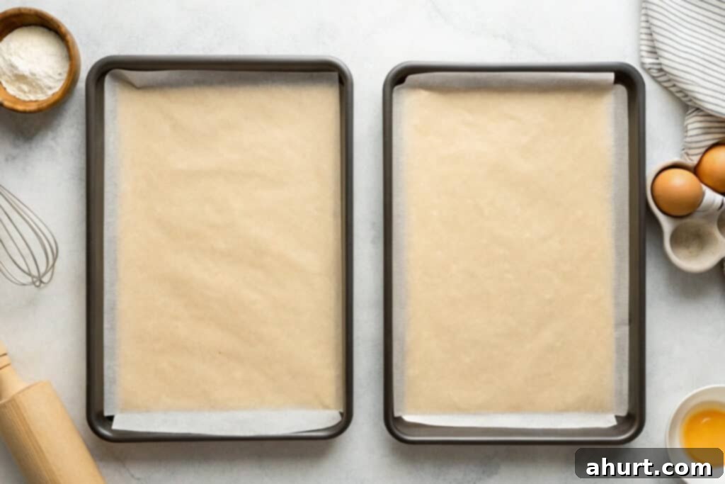 Classic Snickerdoodle Cookies 4 Step 1: Preheat oven and line baking sheets