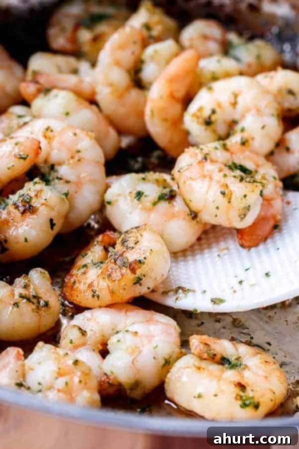 Image focusing on prawns from Lemon Paprika Garlic Prawns 