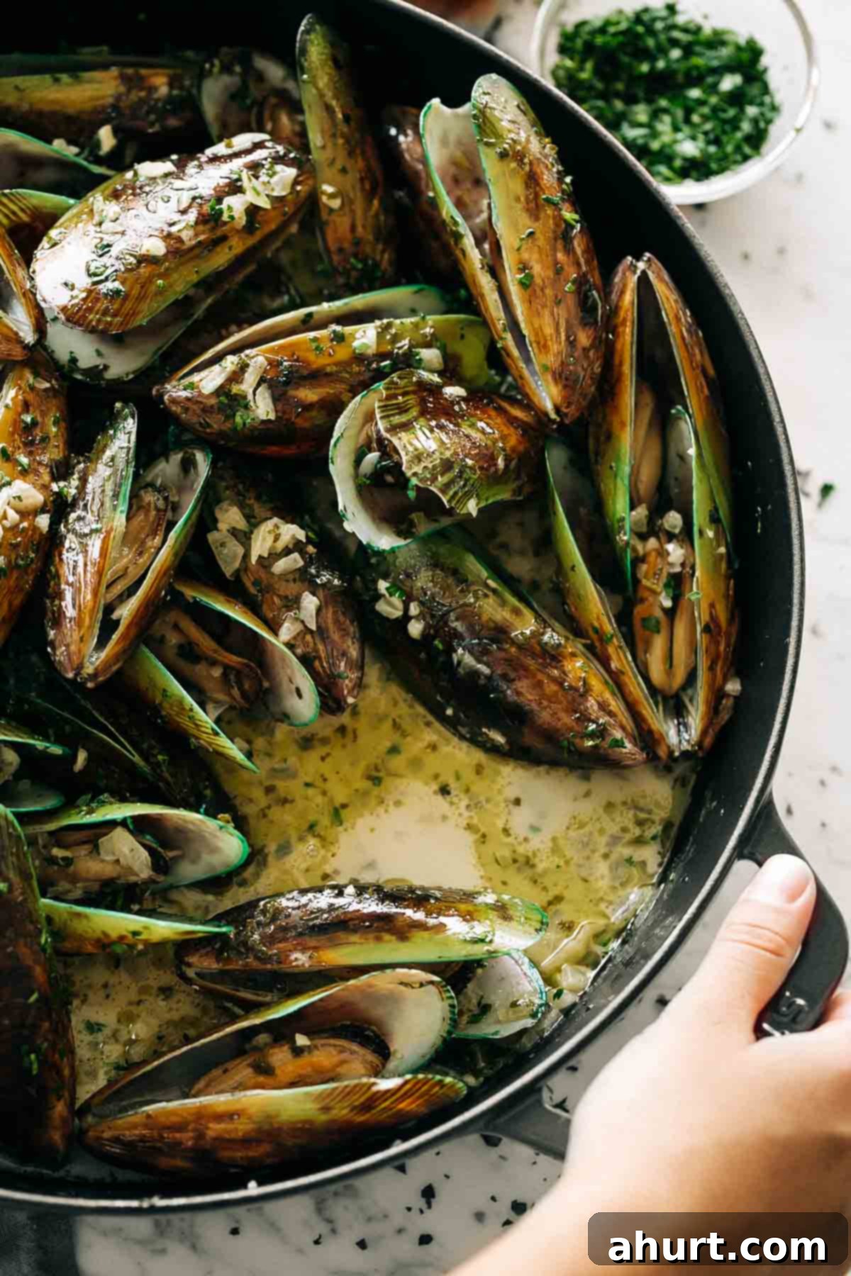 Moules Marinières French Bistro Classic 2 French Steamed Mussels in a vessel