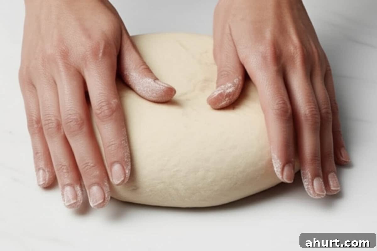 Perfect Homemade Flour Tortillas 6 Knead the dough for 2-3 minutes until it's smooth.