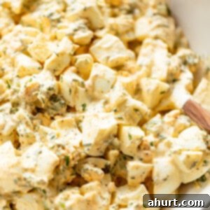 The Ultimate Egg Salad 11 Top view image of the perfect Egg Salad recipe
