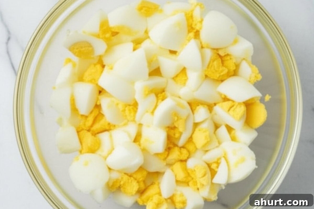 The Ultimate Egg Salad 7 peel the eggs and chopped them into quarters