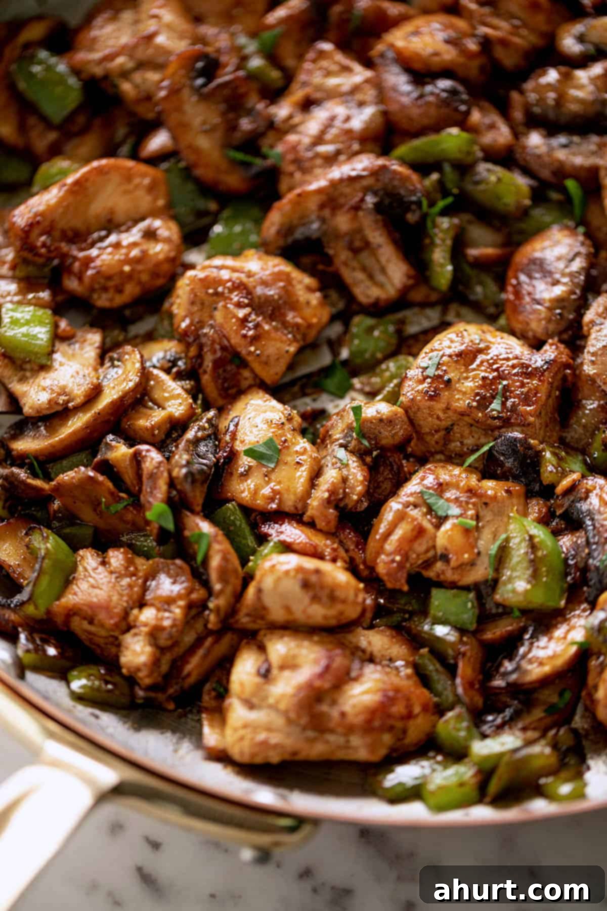 Savory Garlic Mushroom Chicken Poppers 4 Yummy Garlic Mushroom Chicken Bites cooked in no time at all!