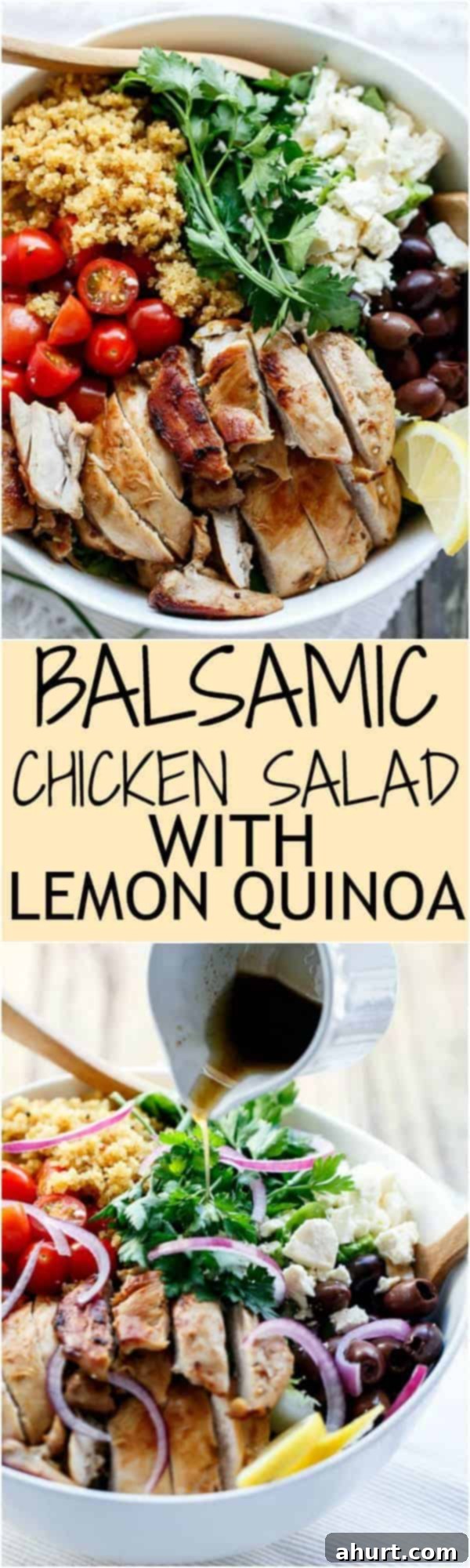 Bright Balsamic Chicken & Lemon Quinoa Salad 11 PIN image of Balsamic Chicken Salad with Lemon Quinoa