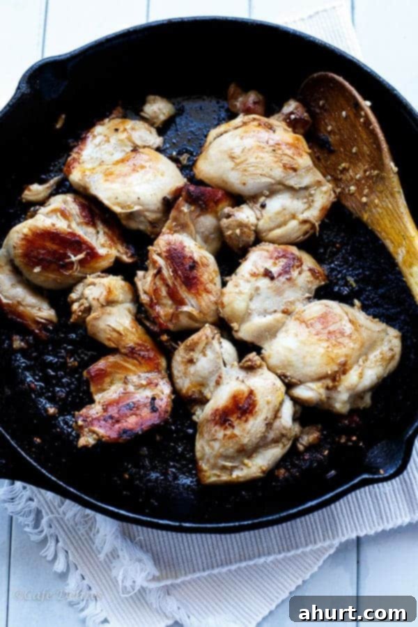 Grilled Balsamic Chicken pieces in a bowl