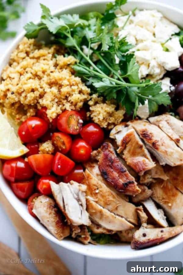 Zoom in image of Balsamic Chicken Salad with Lemon Quinoa