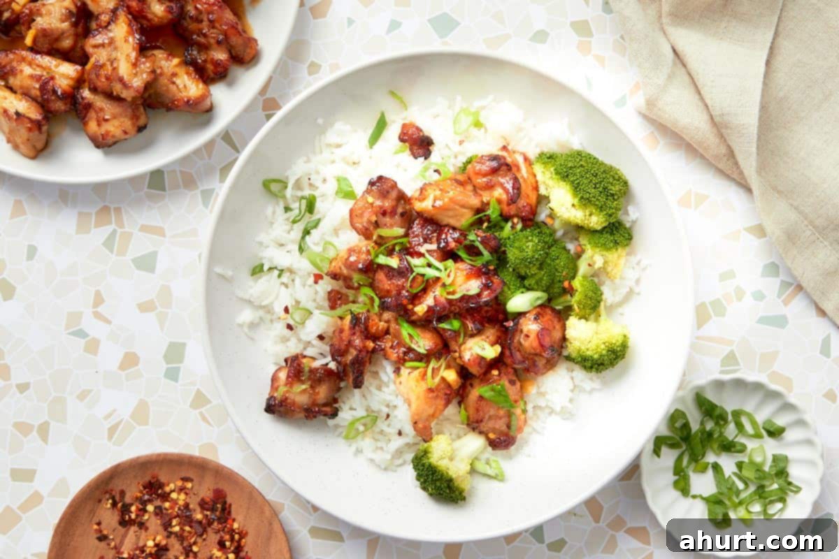 Crispy Air Fryer Teriyaki Chicken Thighs 9 img 87634 8